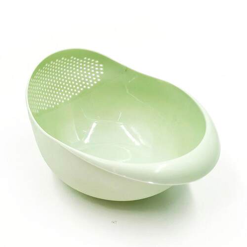 炫彩加厚厨房淘米器 洗米筛淘米盆 塑料沥水洗菜篮 洗菜筐 T