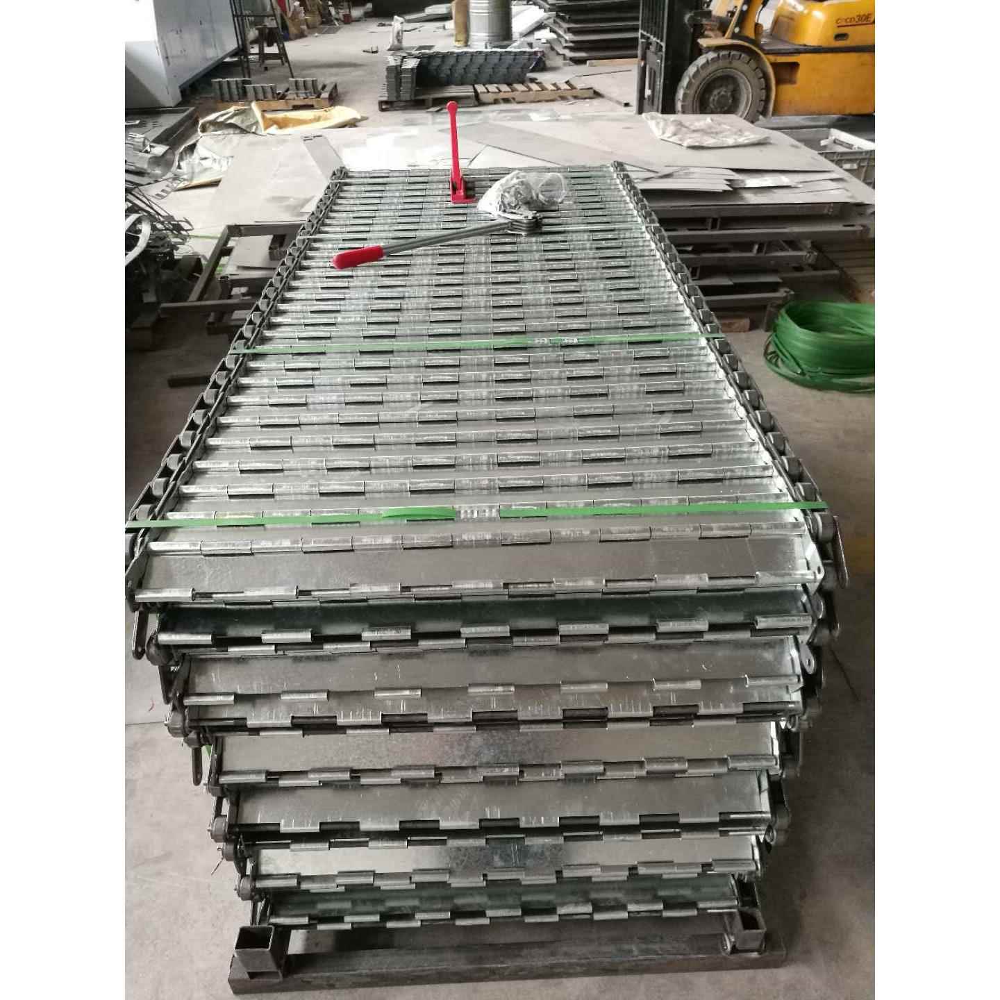 厂家供应输送链板裙边式链板镀锌链板及不锈钢输送机链板板链