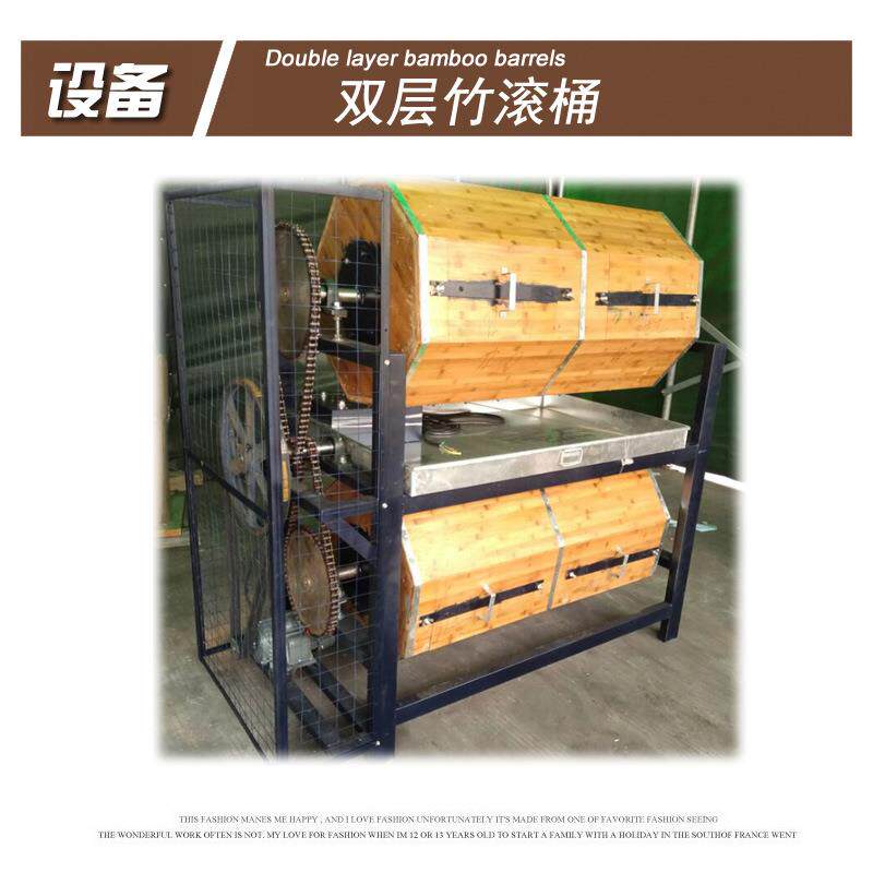 制定8角双层竹滚桶机适合不锈钢树脂亚克力牛角等饰品抛光