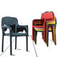 塑料椅子简约家用餐桌椅北欧创意靠背凳子现代简约休闲书桌椅