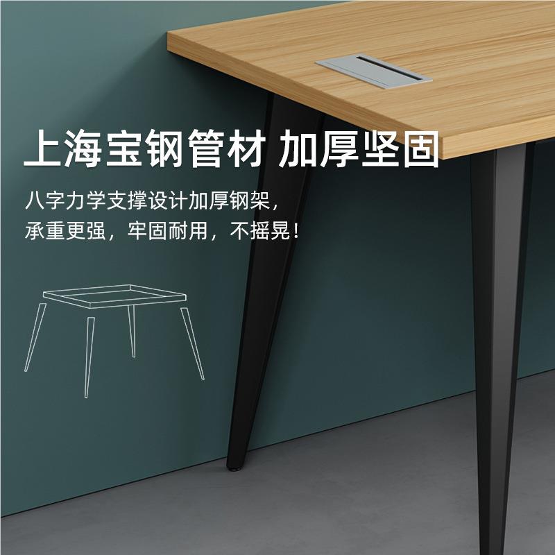 员职现办公桌椅组XD_rOe5o合代简约员工办公室电脑桌位子双四人2