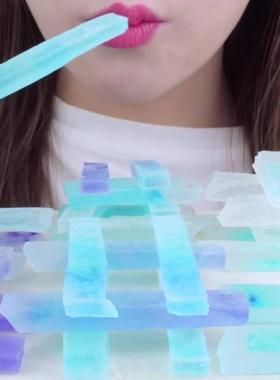 正宗官方旗舰店网红抖音吃播紫色水晶水果琥珀糖咀嚼少女心高颜