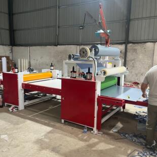 EVA珍珠棉纸箱压合机竹木碳晶板PVC覆膜机冷胶胶膜两用型平贴机