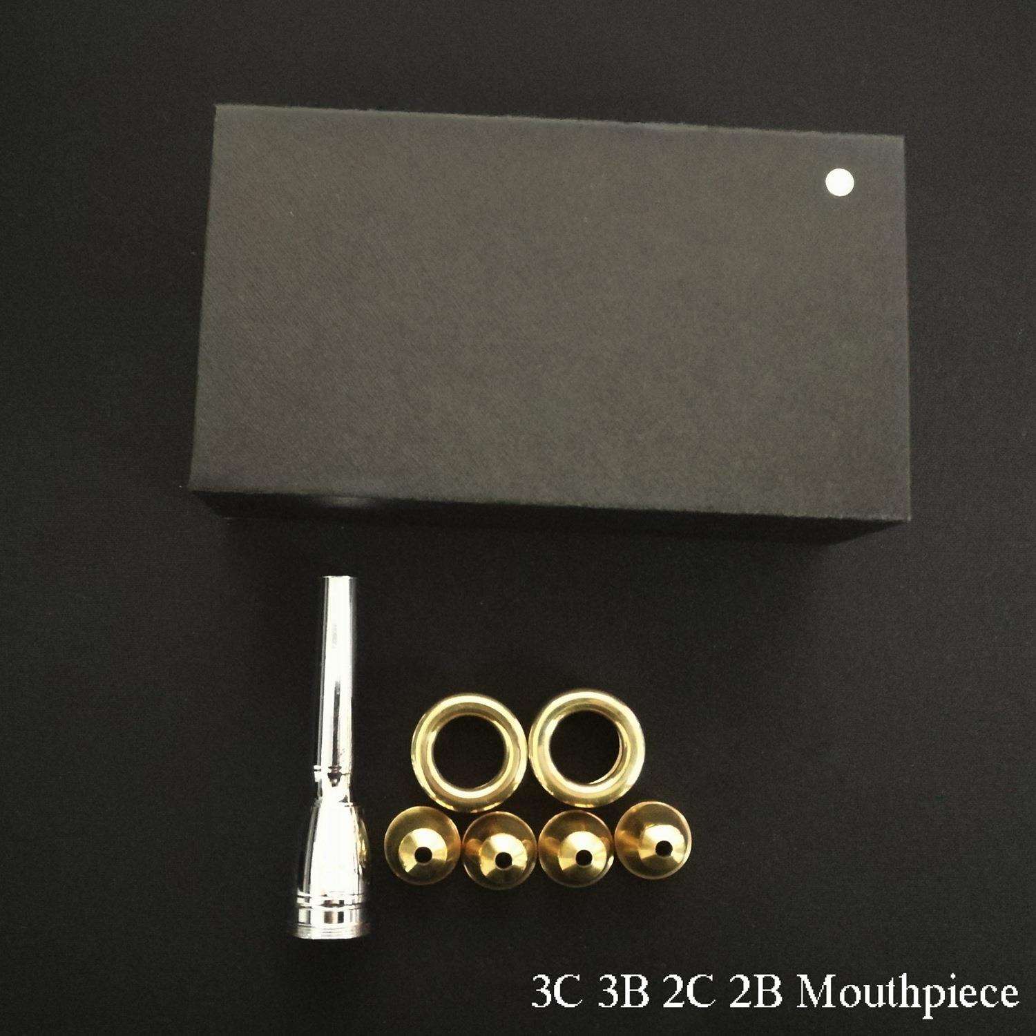 专业小号嘴 4个头套嘴 镀金7号头 3C 3B 2C 2B 巴哈 号嘴套装