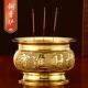 铜香炉纯铜家用室内供佛檀香炉香薰炉上香烧香竹签香立香炉香插