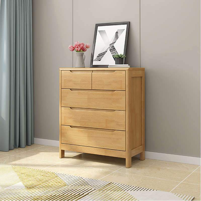 实木多功能简约柜储物柜北欧客厅卧室简约抽屉柜收纳五斗斗现代柜