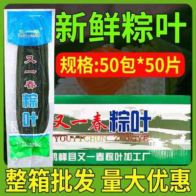 粽叶整箱粽子叶大号香源箬叶新鲜真空包装新叶包粽子摆盘寮叶商用