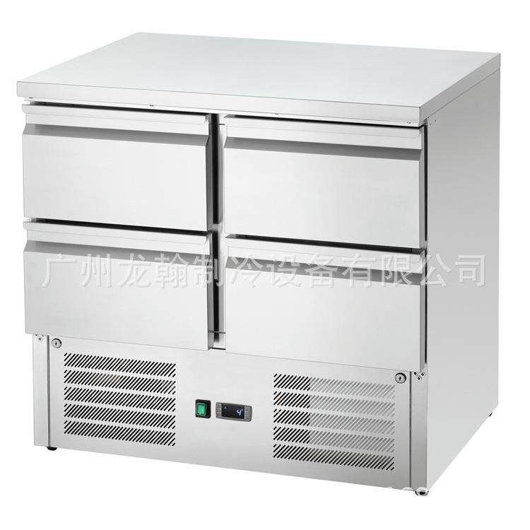 欧款抽屉式沙拉披萨冷藏工作台沙律保鲜操作台风冷平台冰箱冷柜