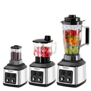 3L6in1blender跨境北美欧不锈钢大容量金属破壁机榨汁机绞肉机