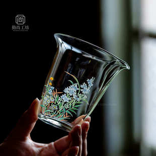 无耳拱北匀杯家用功夫茶具茶海分茶器 加厚耐热透明玻璃公道杯日式