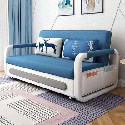 JRT折叠客体厅单人双人新可款小户简约伸缩两用型阳台多功能一沙