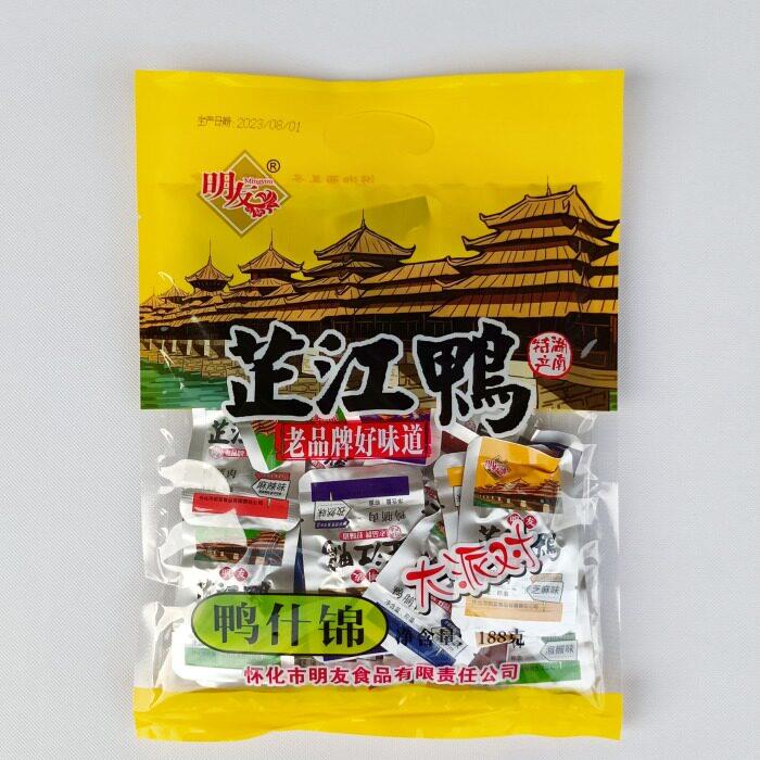 芷江炒鸭湖南怀化特产湘西芷江鸭土麻鸭香辣味即食明友口味鸭肉