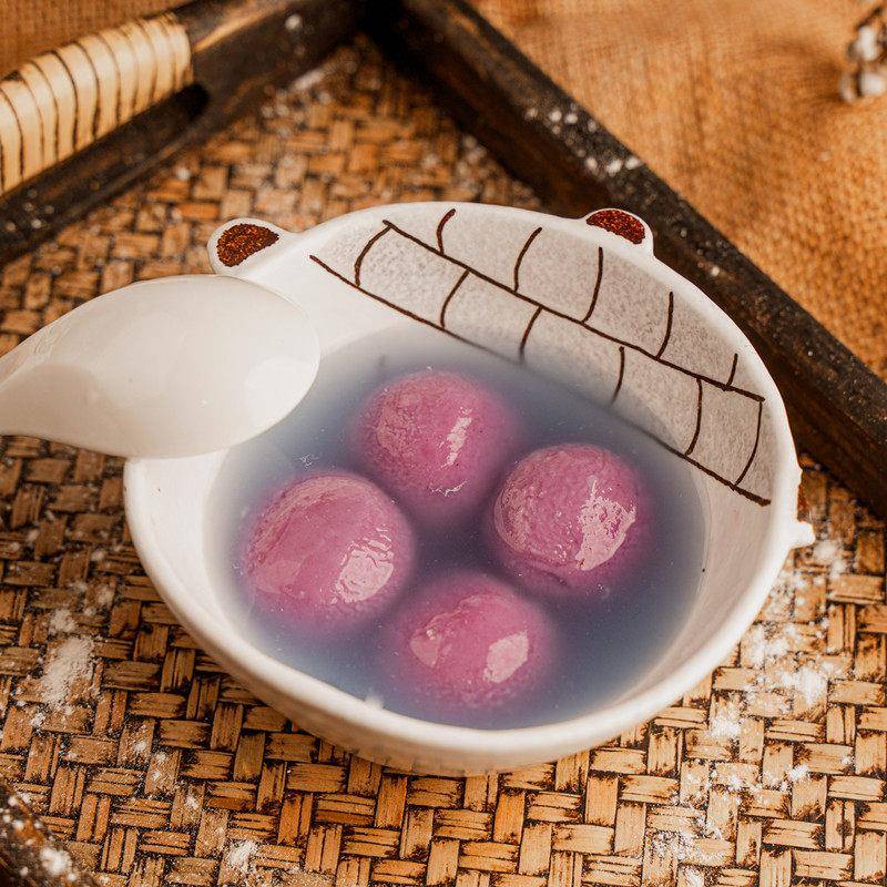 新品宁波三雪芋泥流心汤圆200g元宵 黑芝麻汤团面食甜点速冻食品