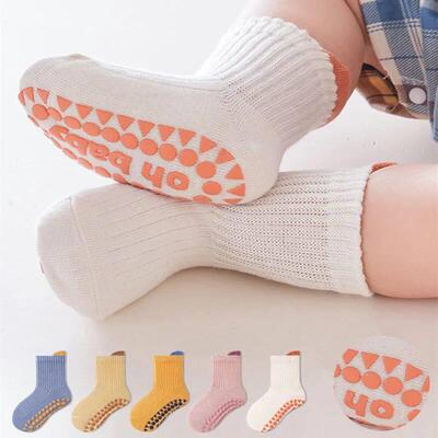 3Pairs/Lot Cotton Baby Anti-slip Socks For Boys Girls Low Cu