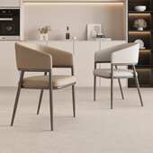 简约轻奢餐椅北欧家用靠背椅酒店洽谈座椅餐桌椅会所包厢别墅餐椅