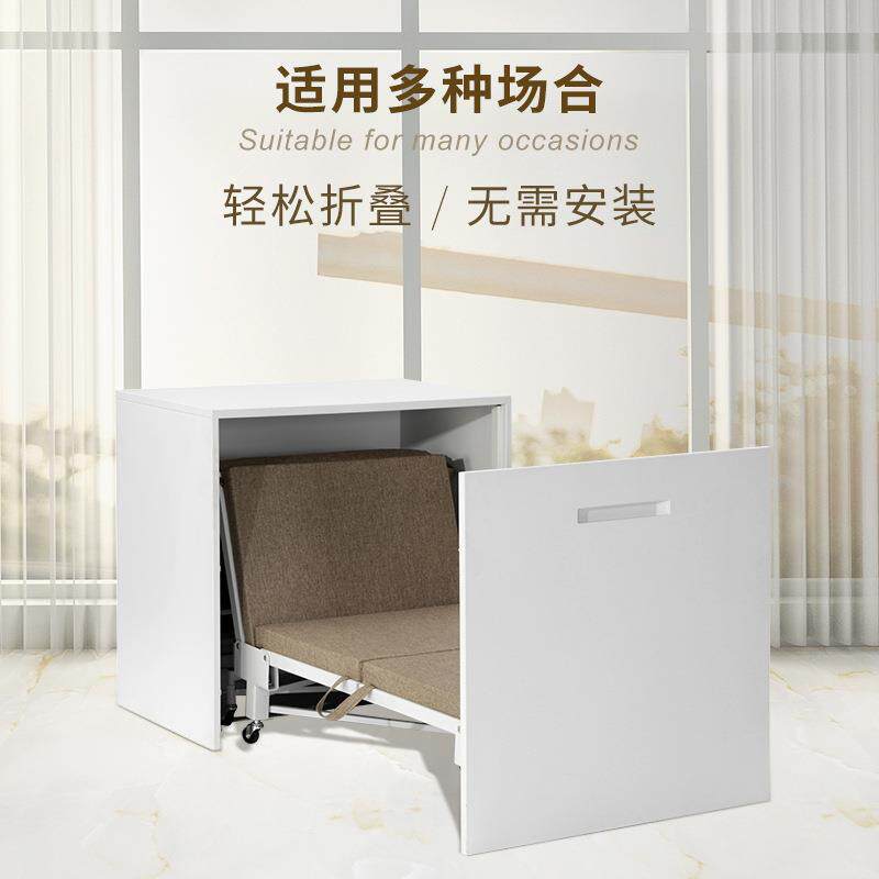 办公室午休床可折叠三四折床超小简约简易单人午休折叠躺椅带枕型