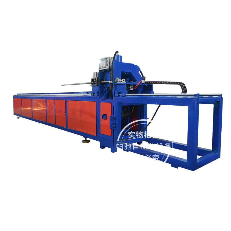 定制QBY-100（高速型）角钢槽钢货架冲孔机 角钢管材全自动冲剪机