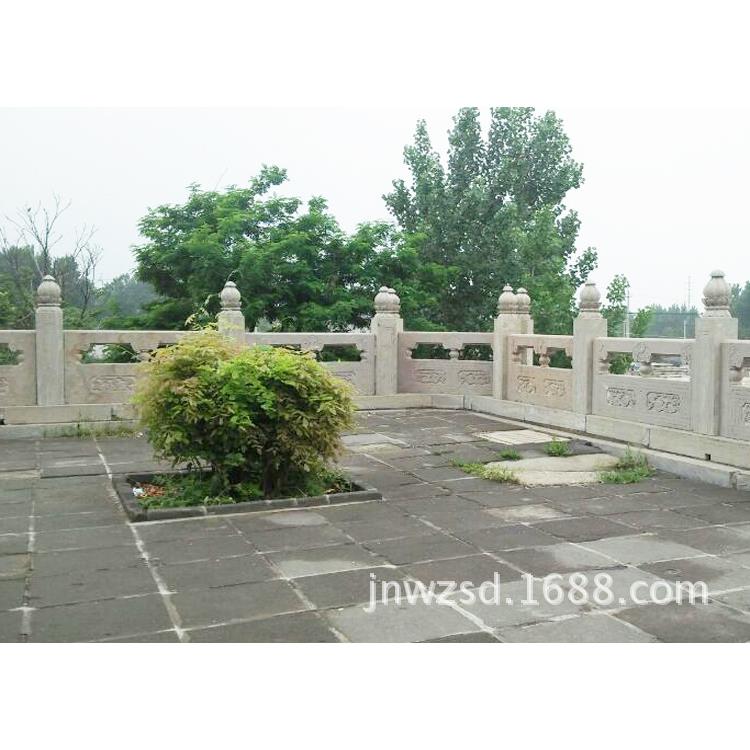 大桥安装的花岗岩石栏杆价格 河堤防护石造护栏生产厂家