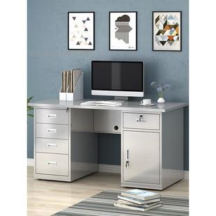 304不锈钢办公桌电脑桌医疗操作台桌子带抽屉无尘车间工作台写字