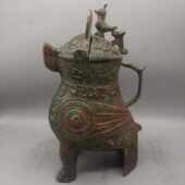 尊批发鸟古董老物青铜仿文玩居家古铜 摆件乡下古玩收件