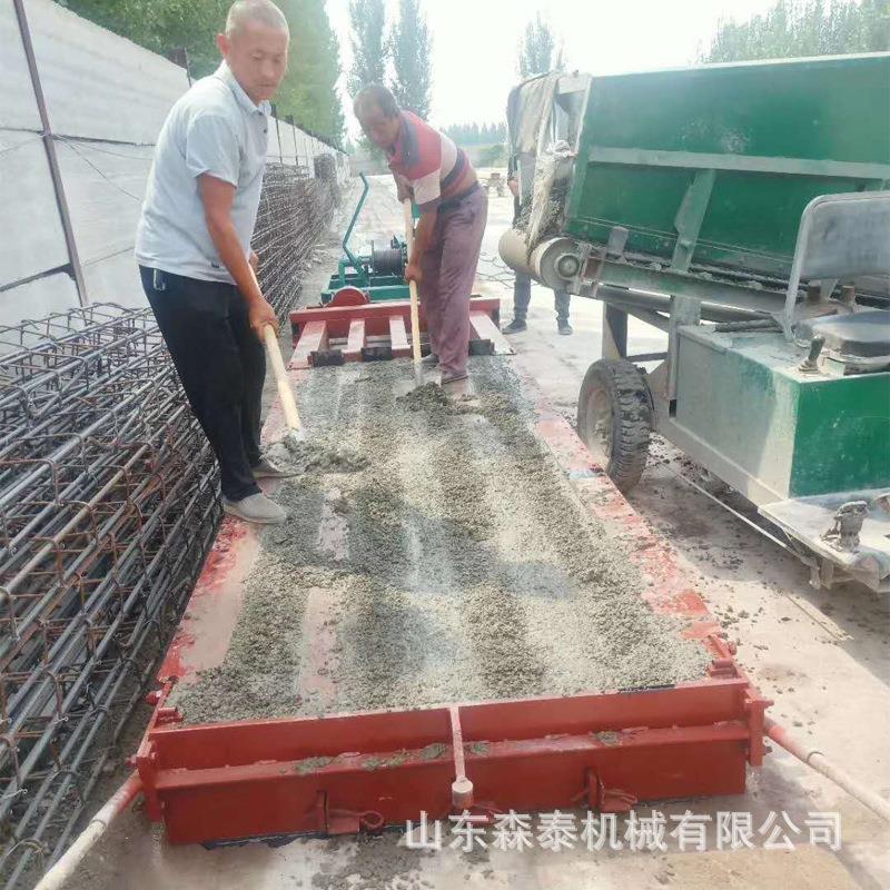 新希望猪场预制梁成型机 牵引式内震实心梁成型机 猪舍水泥梁模具