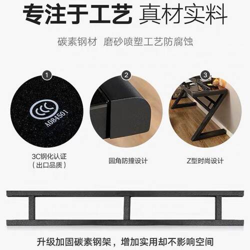 简字约现习代书桌钢化玻璃电脑363桌台家用式办公桌简易学书桌写