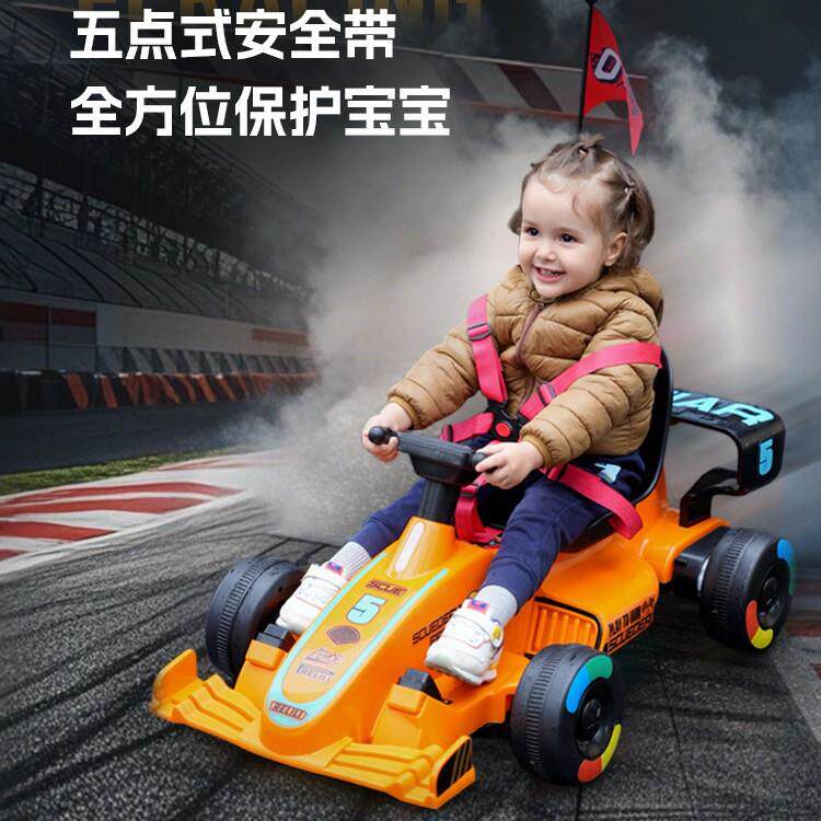 贝得龙儿童电动卡丁车 宝宝 充电可坐人遥控四轮卡丁车