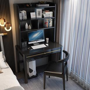 实现木书桌架一体代简约书小户型家用学7028生学习桌写字卧台室电