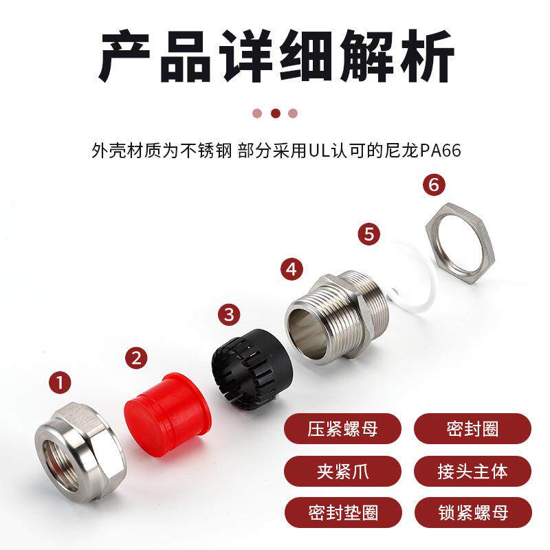 防爆格兰接头BDM-II 电缆夹紧密封接头 外螺纹质优