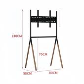 简约覆古实木落地电视支架可移动电视柜家用轻便实用小户型电视架