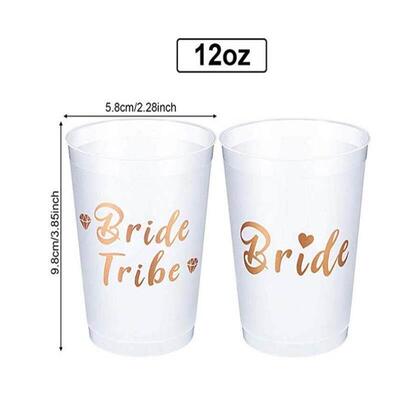 Team Bride Tribe Cups Bridal Shower Bachelorette Party Plast