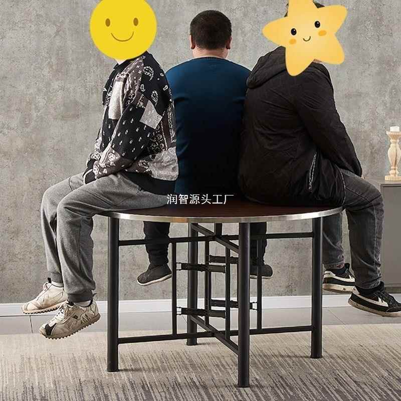 实木桌餐圆形大圆家用小NEG户型吃饭桌子旋转盘圆桌桌面单板独圆