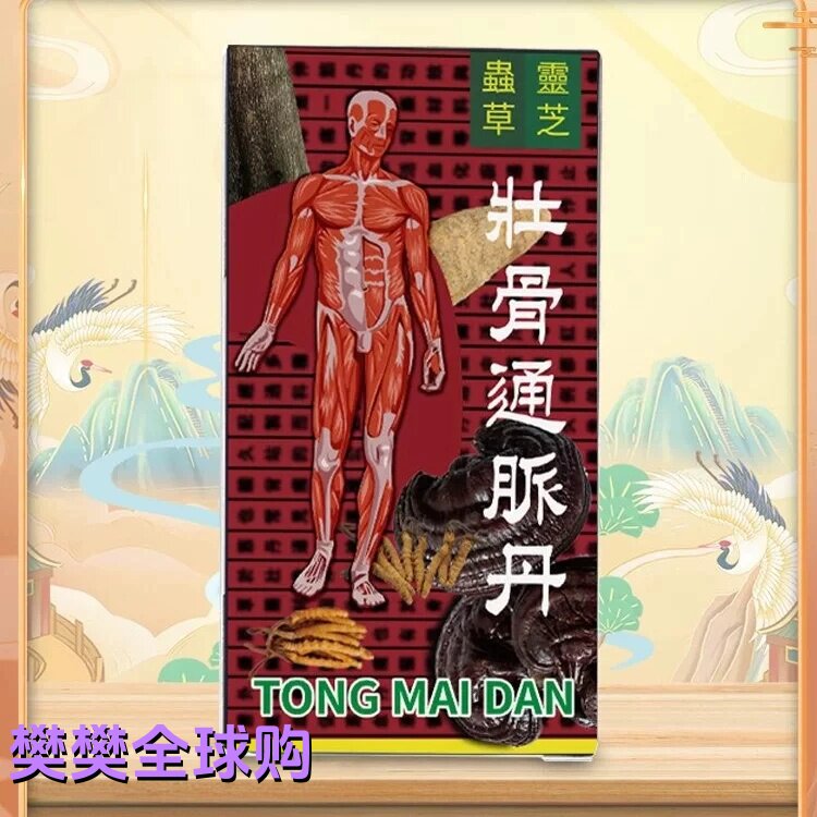 印尼壮骨通脉丹风湿骨痛关节疼痛酸舒经活络四肢无力虫草灵芝48粒
