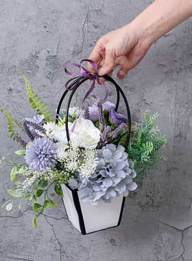 墙挂静夜思绪纷飞套装墙饰仿真花家居设计婚庆手捧花束CF01463