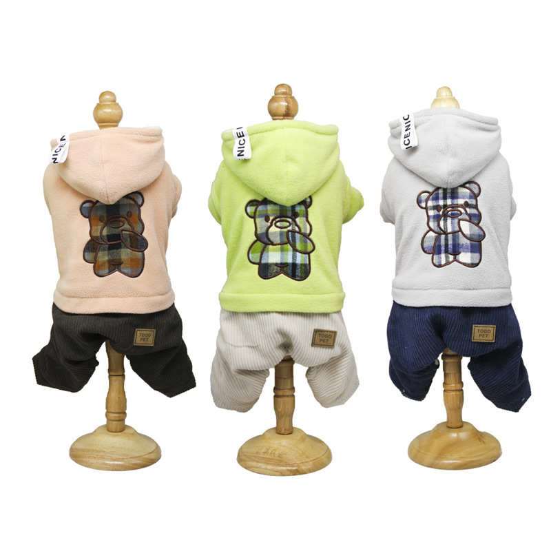 秋冬纳服装四脚衣服博小型熊宠物迪瑞小款泰美比约克夏犬雪厚狗狗