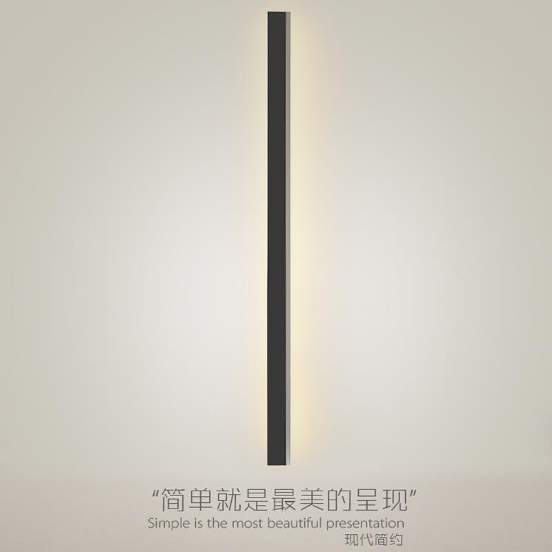 户外条形壁灯防水LED庭院灯 别墅庭院子外墙创意个性长条极简壁灯