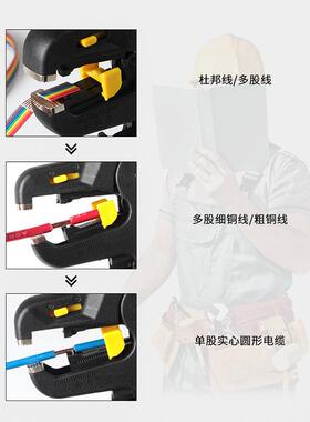 FS-D4剥线钳多功能电工自动拨线钳子电缆电线剥线扒皮E18