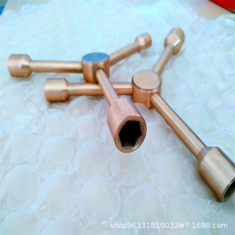 防爆三叉套筒扳手防爆多用套筒扳手铜三岔套筒扳手三通扳手耐腐蚀