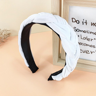 2024新款 高颅顶麻花辫发箍秋冬女头箍压发卡发捆头饰发旅气质发窟