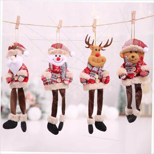 Christmas tree pendant doll gingham leg pendant old man