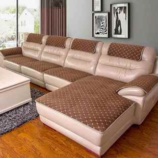 高档沙发垫四通季 用布艺现代滑简约皮沙发防坐垫子妃沙贵发套罩巾