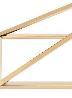 现代简11777入约户门厅不锈玻金属玄关桌过道靠墙钢钢化璃玄关台长条案