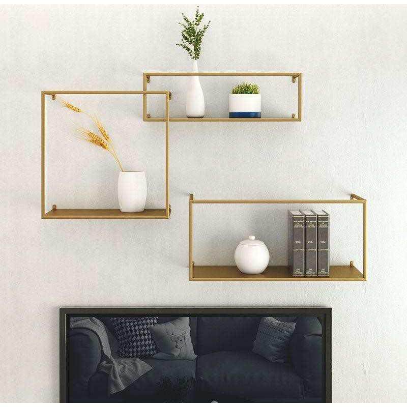 北欧金色铁艺墙上置物架 客厅壁挂装饰一字隔板 金色书架展示架,收纳整理,整理架/置物架/收纳架,淘宝优惠券,粉丝福利购,淘宝优惠卷