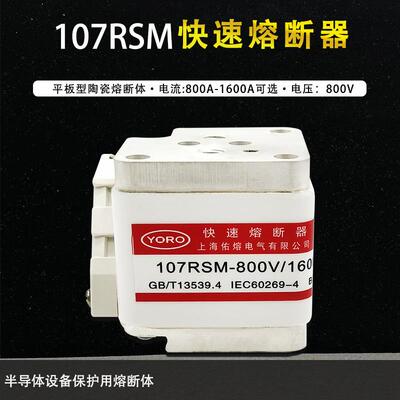 佑熔107RSM-800V/1600A-11000A1250A1500A快速熔断器大平头