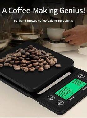 10pcs 3/5kg-0.1g High Precision Coffee Scale with Timer