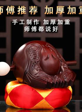 台湾功得紫檀木鱼老式佛门寺院用木鱼法器实木小木鱼佛堂诵经法器