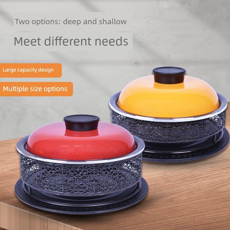 包邮商用铝合金剁椒鱼头锅特色酒精炉家用不沾海鲜盘小火锅干锅锅