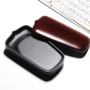 正品正宗砚 老坑原石砚台 工花瓣砚 手精品小楷龙尾歙砚文台房礼