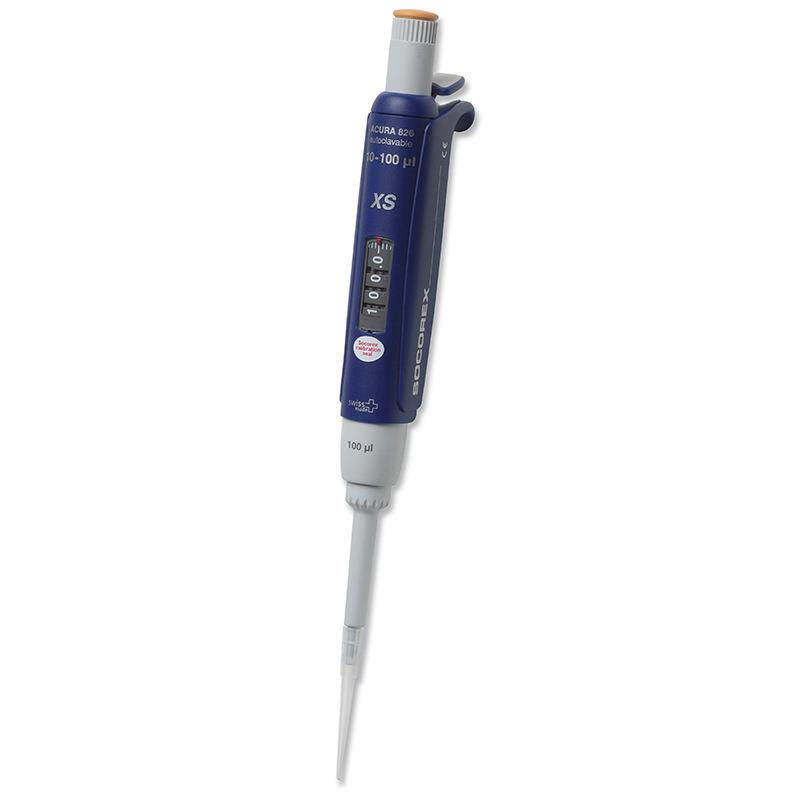 SOCOREX 826 可调20-200ul 单道移液器 20-200uL 货号826.0200