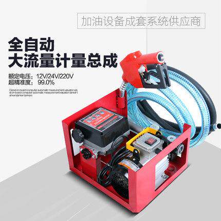 欧洲热销加油机220V 柴油计量输送泵交流 柴油泵家用 小型加油机